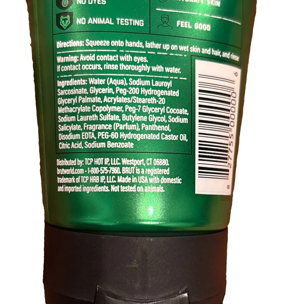 6 Brut Signature Scent 3 in 1 All Over Wash Face Hair Everywhere Body 5 oz Each